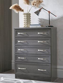 Product photograph of Very Home Camberley Graduated 5 Drawer Chest from very.co.uk