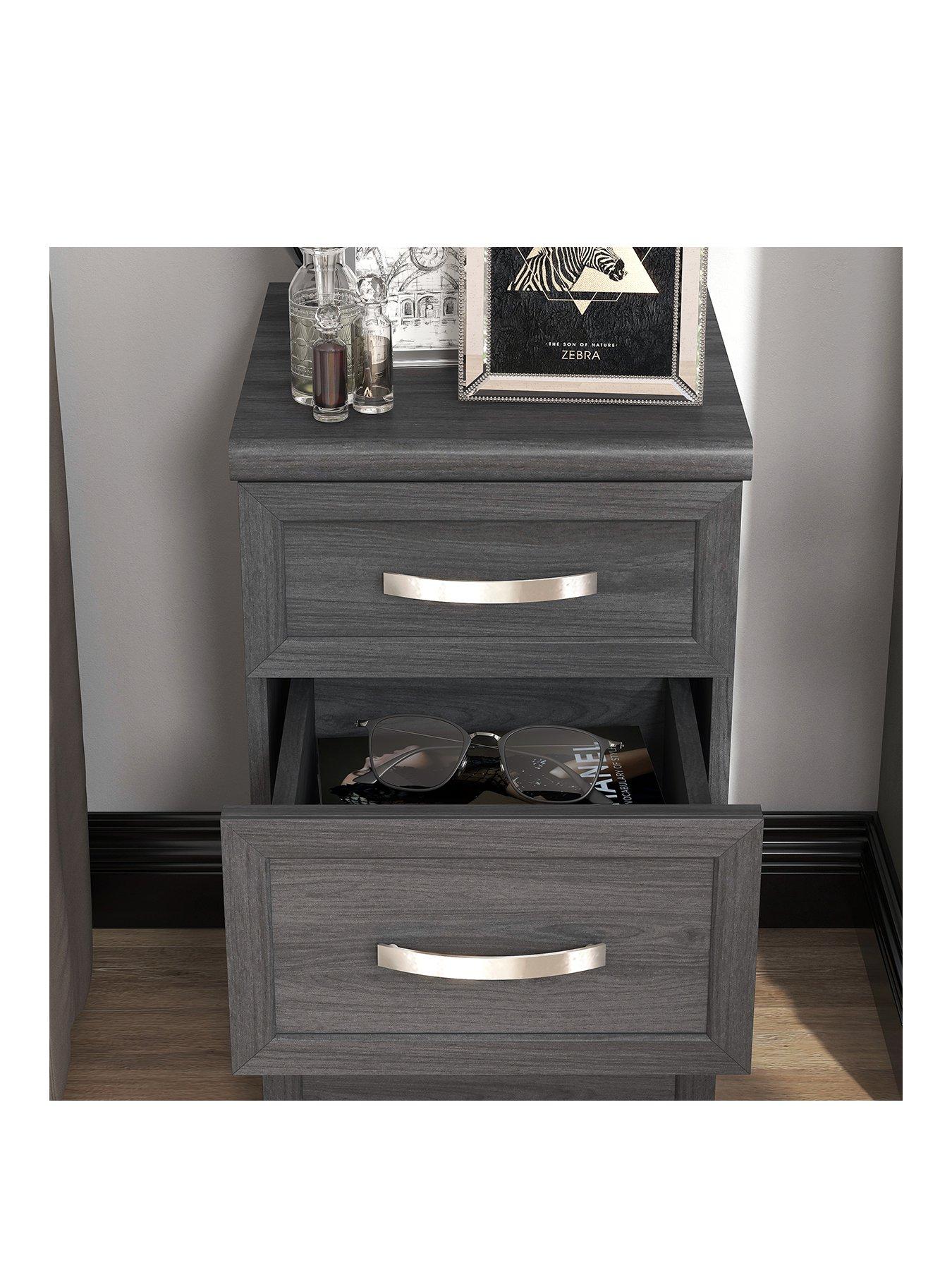 Image 3 of 6 of Very Home Camberley 3 Drawer Graduated Bedside Chest