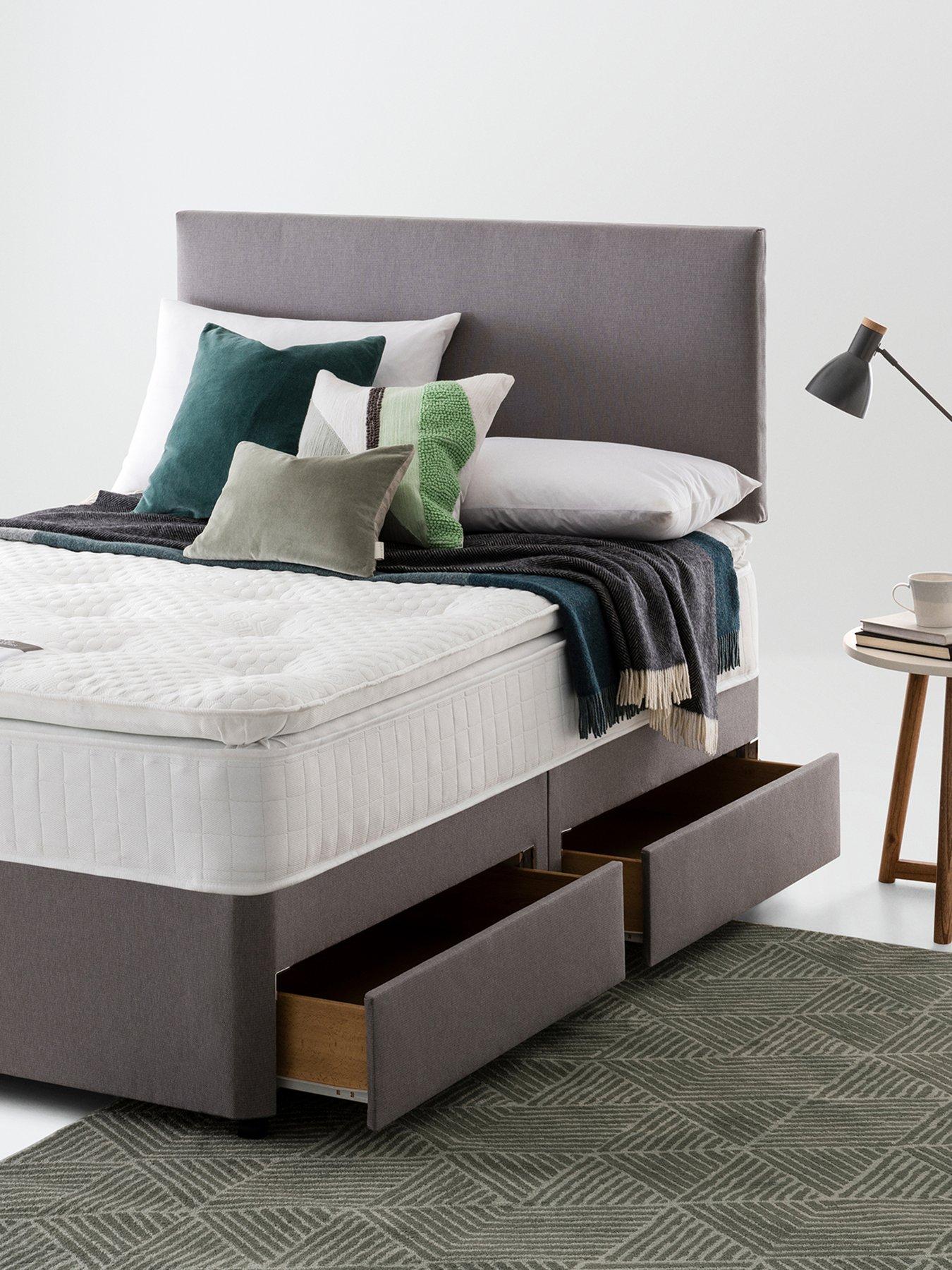Product photograph of Silentnight 1000 Gel Pillowtop Mattress - Medium - Mattress Only from very.co.uk