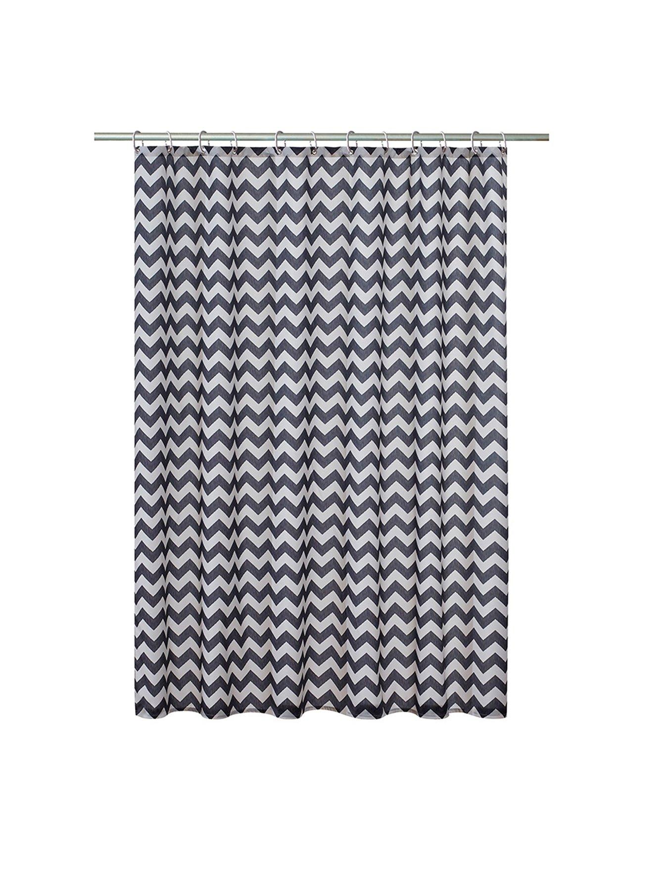 Aqualona Chevron Shower Curtain Very Co Uk