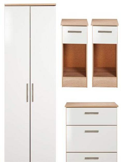 swift-montreal-gloss-4-piece-ready-assembled-package-ndash-2nbspdoor-wardrobe-3nbspdrawer-chest-and-2-bedside-chests