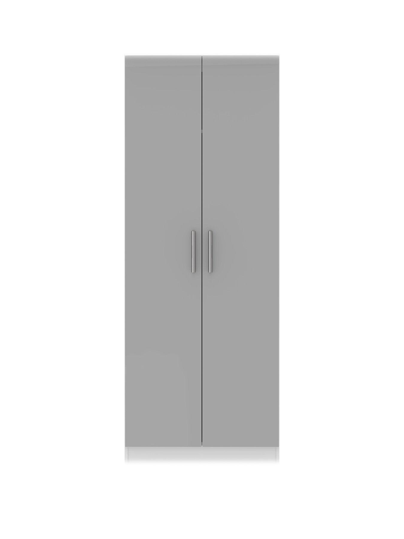 Swift Montreal Gloss Ready Assembled Tall 2 Door Wardrobe Very Co Uk