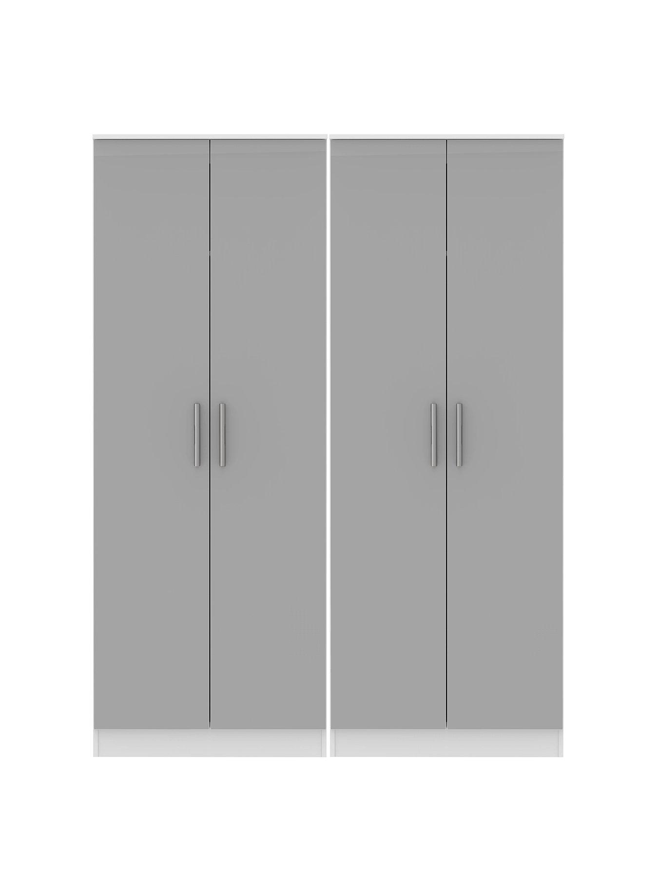 Four Door Wardrobe Ready Assembled Wardrobes Home Garden