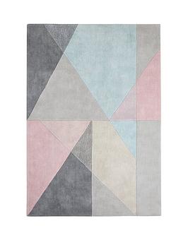 Product photograph of Origins Triangle Geo Rug from very.co.uk