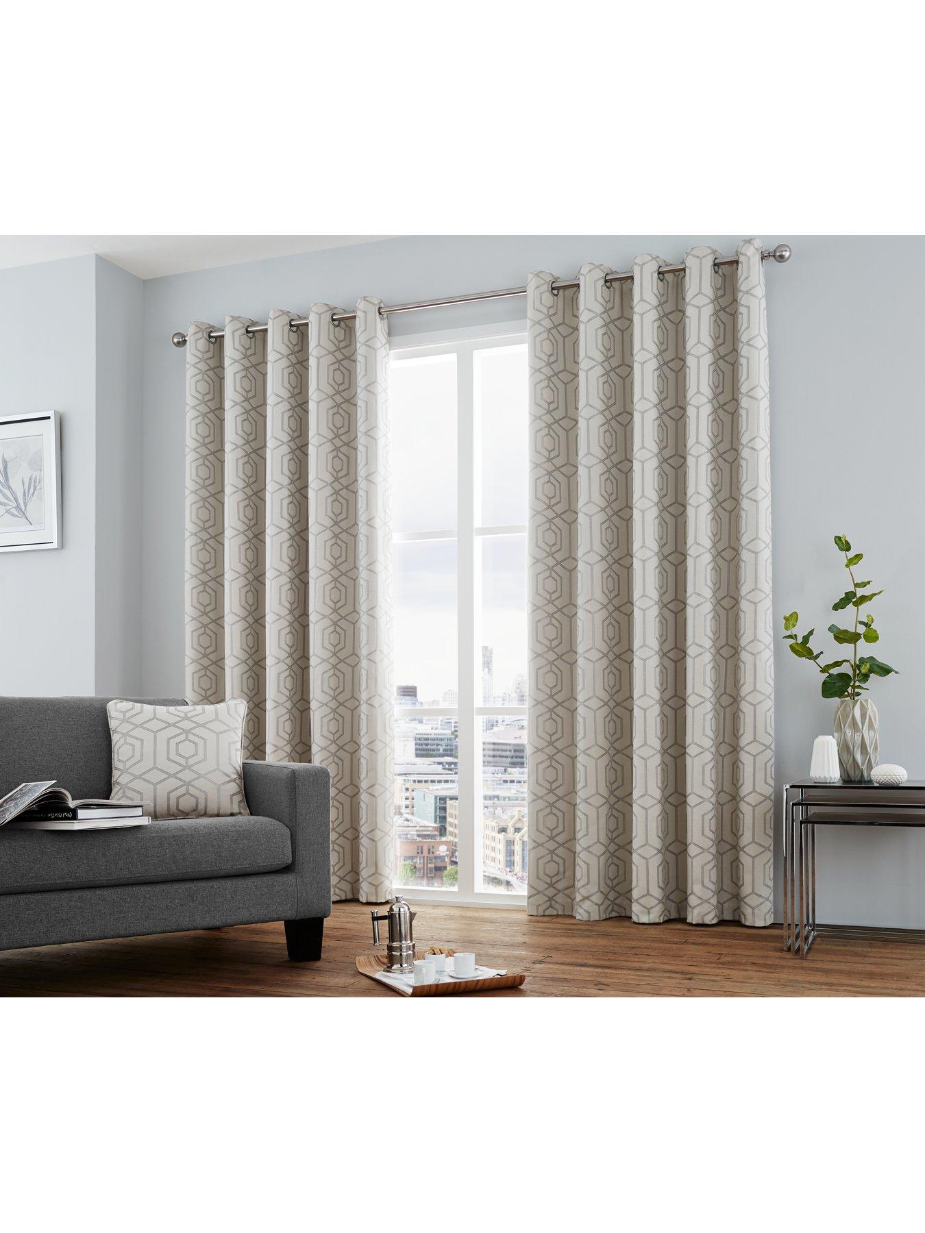 Image 3 of 3 of Curtina Camberwell Jacquard Lined Eyelet Curtains