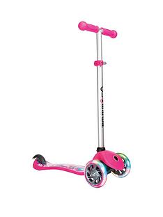 GLOBBER Globber Primo Fantasy Lights Scooter - Flowers Neon Pink