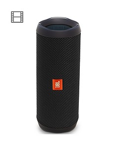 JBL JBL Flip 4 Wireless Bluetooth Waterproof Speaker with Call handling and up to 12 hours Playtime - Black