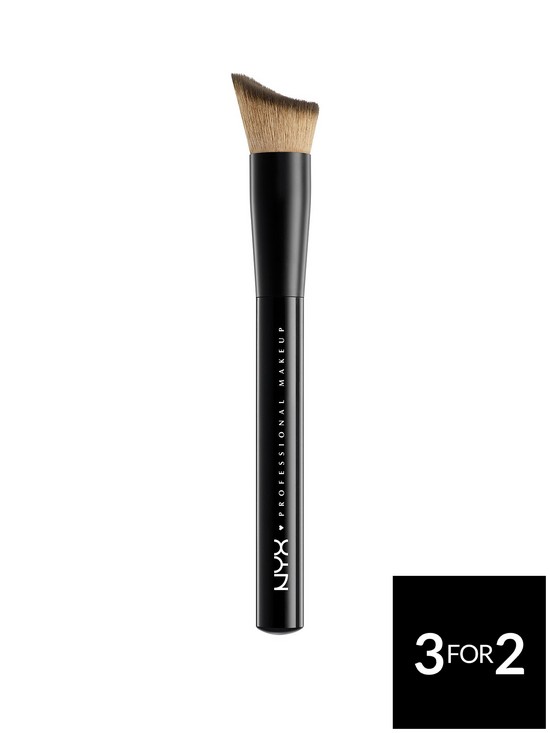 front image of nyx-professional-makeup-total-control-foundation-brush