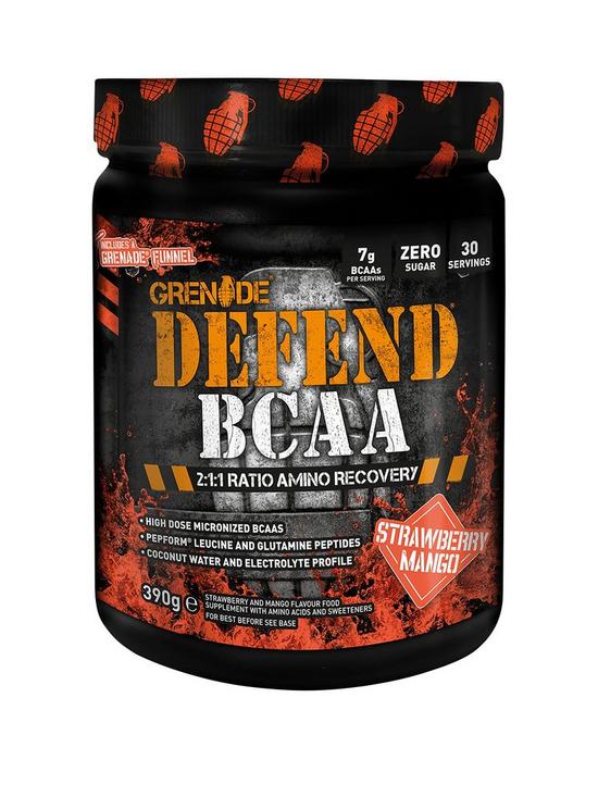 front image of grenade-defend-bcaa--nbspstrawberry-mango