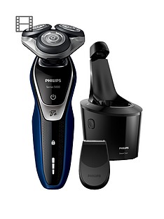 Philips Series 5000 Wet and Dry Men's Electric Shaver with Turbo+ mode & SmartClean - S5572/10