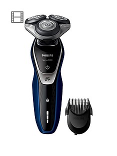 Philips Series 5000 Wet and Dry Men's Electric Shaver with Turbo+ mode & Beard Trimmer - S5572/40