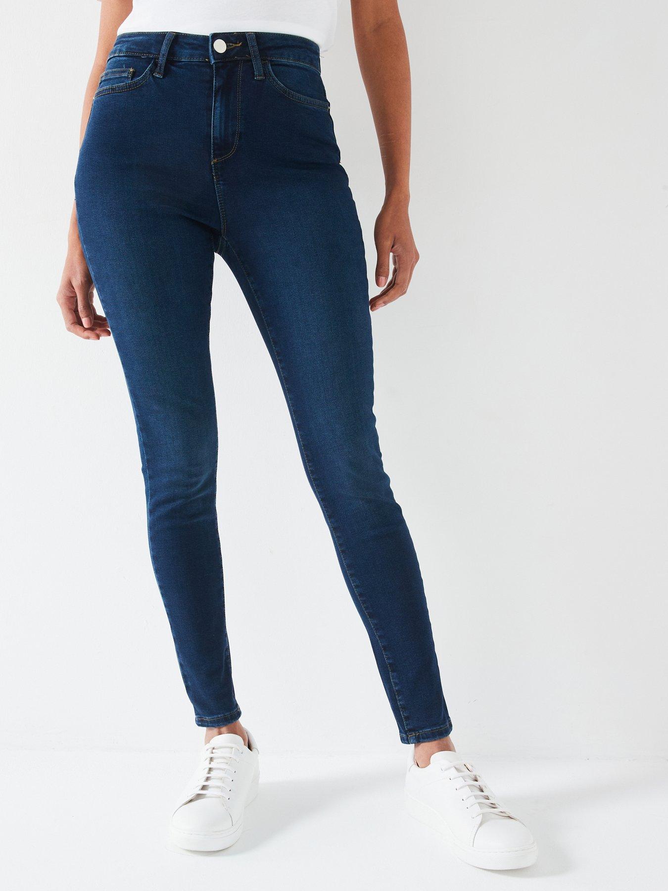 High rise skinny sales jeans uk