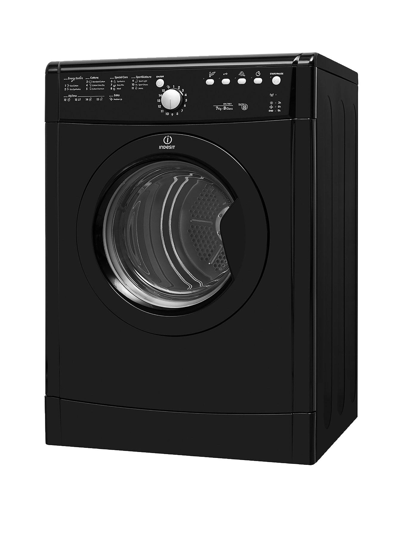 Indesit Ecotime Idvl75Brk.9 7Kg Vented Sensor Tumble Dryer – Black
