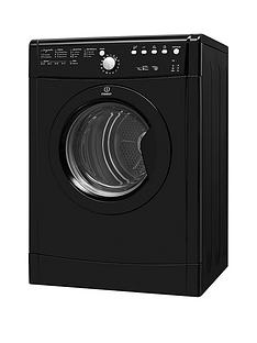 Indesit Ecotime IDVL75BRK.9 7kg Vented Sensor Tumble Dryer - Black