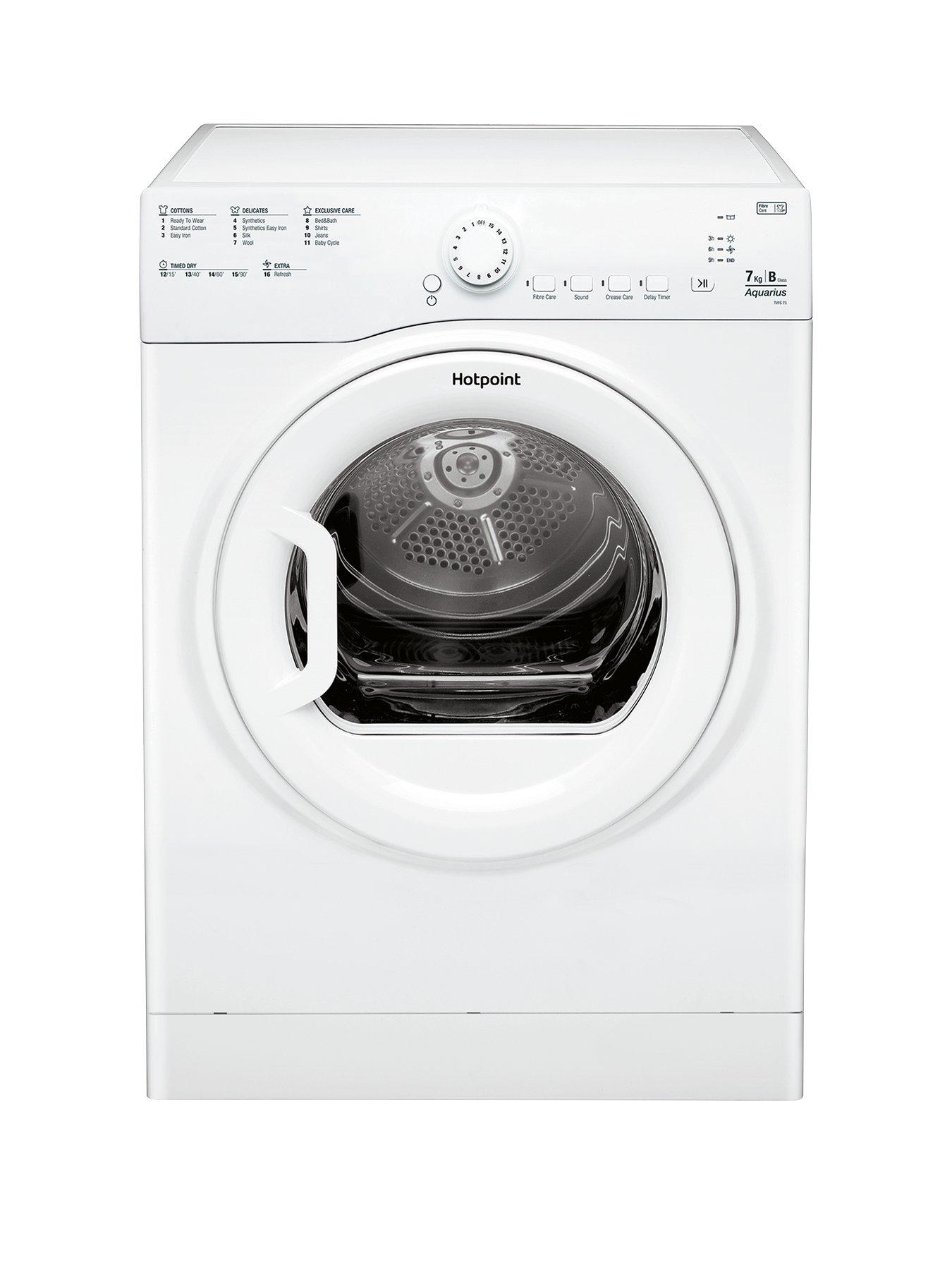 Hotpoint Aquaruis Tvfs73Bgp.9 7Kg Vented Sensor Tumble Dryer – White