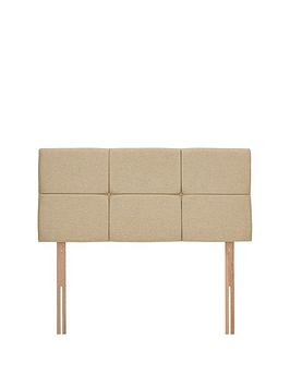 Product photograph of Airsprung Riva Faux Wool Upholstered Headboard from very.co.uk