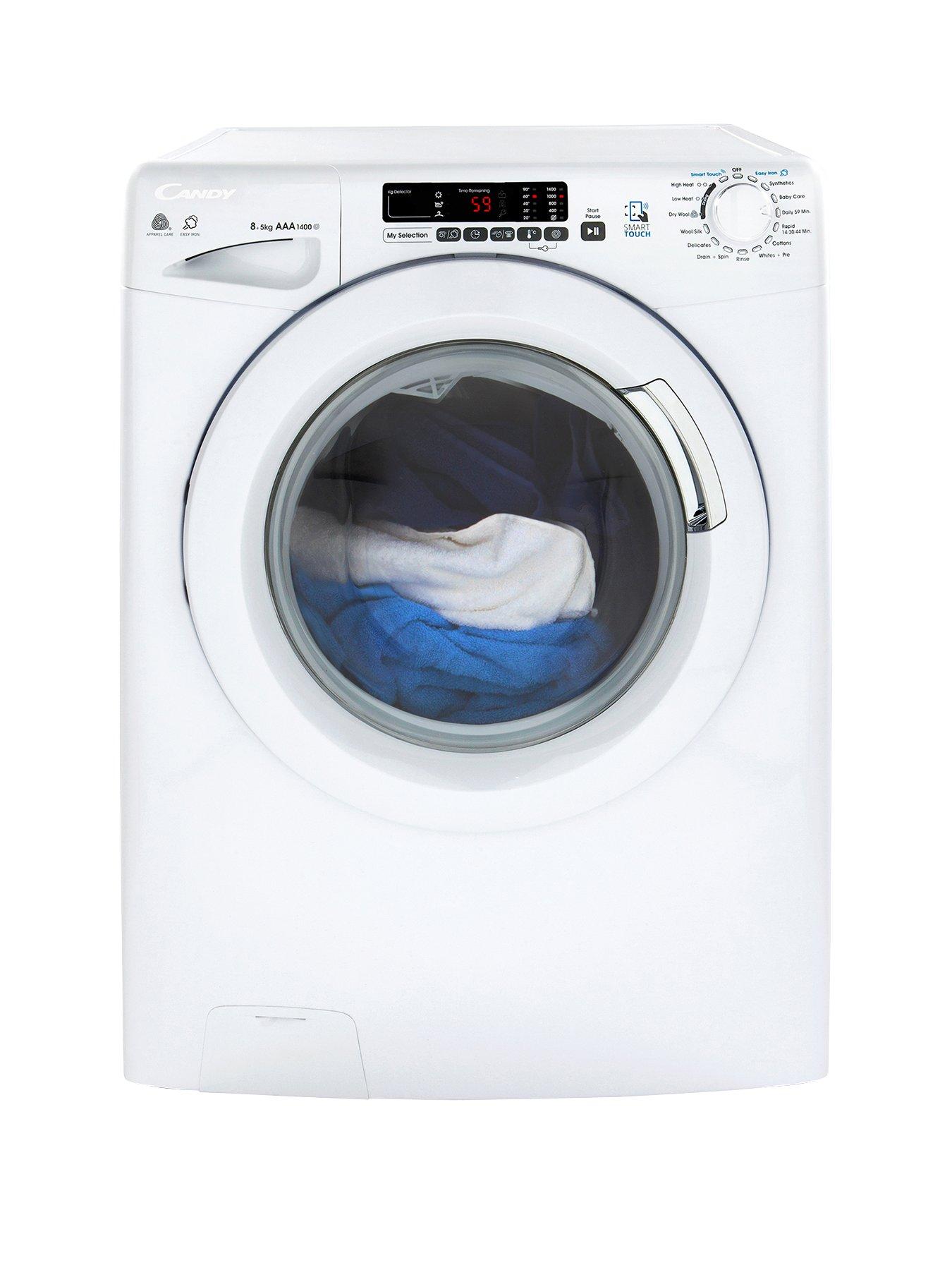 Candy Gvsw485Dc 8Kg Wash, 5Kg Dry, 1400 Spin Washer Dryer With Smart Touch – White