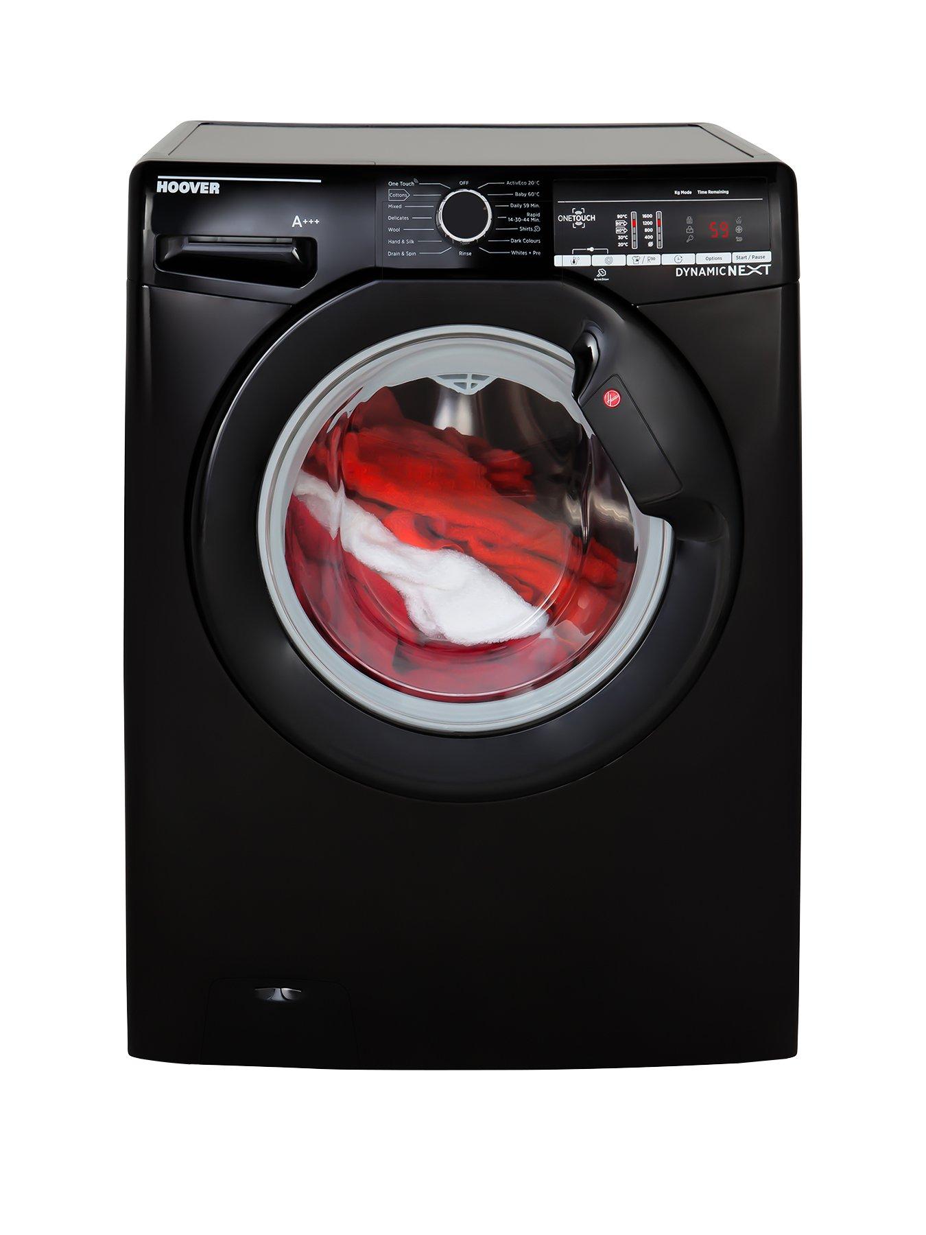 Hoover Dynamic Next Dxoa67Lb3B 7Kg Load, 1600 Spin Washing Machine With One Touch – Black