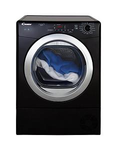 Candy Grand'O Vita GVSC10DCGB 10kg Load Condenser Sensor Tumble Dryer with Smart Touch - Black/Chrome