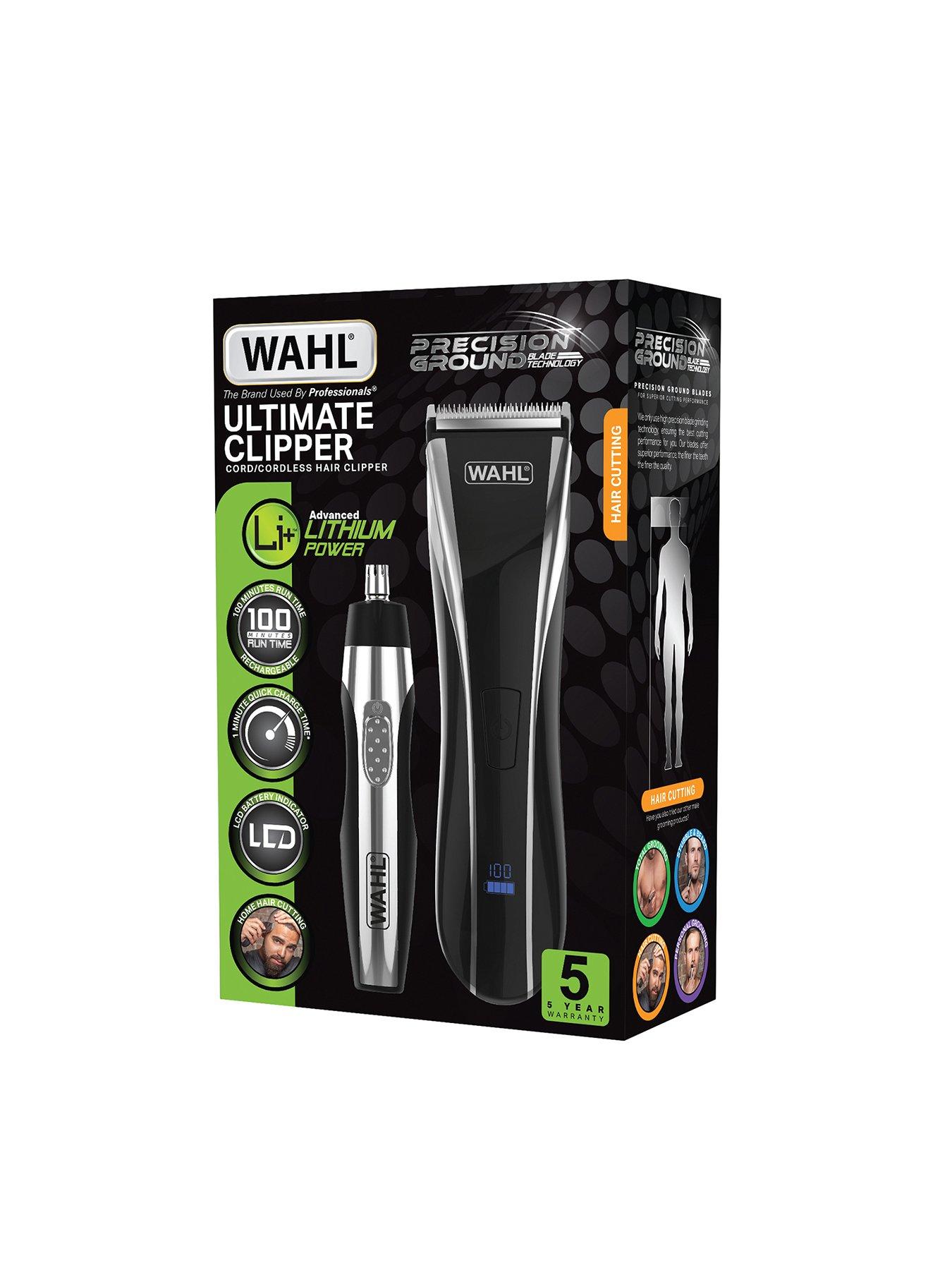 wahl lithium ion duo premium hair clipper and trimmer kit
