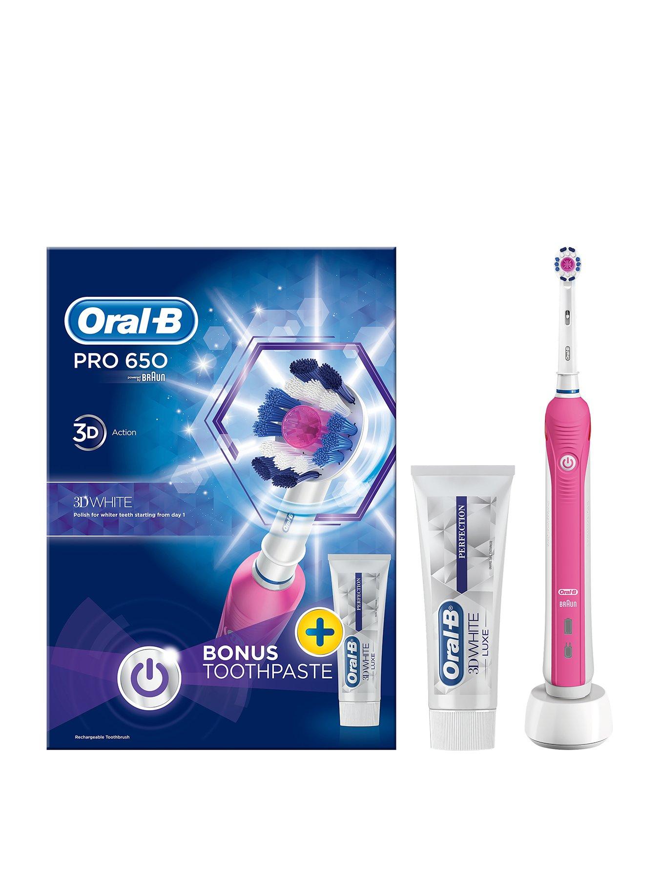 oral pro 650 electric toothbrush