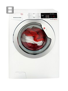 Hoover Dynamic Next WDXOA485C 8kg Wash, 5kg Dry, 1400 Spin Washer Dryer with One Touch - White/Chrome