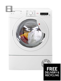 Hoover Link HLC8LG 8kg Load Condenser Tumble Dryer with One Touch - White