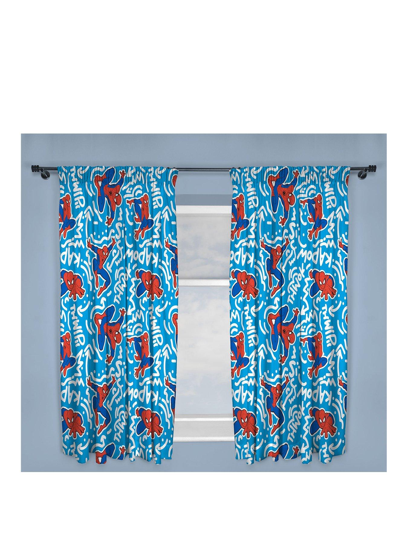 Marvel Ultimate Spiderman Pop Art Pleated Curtains Very Co Uk