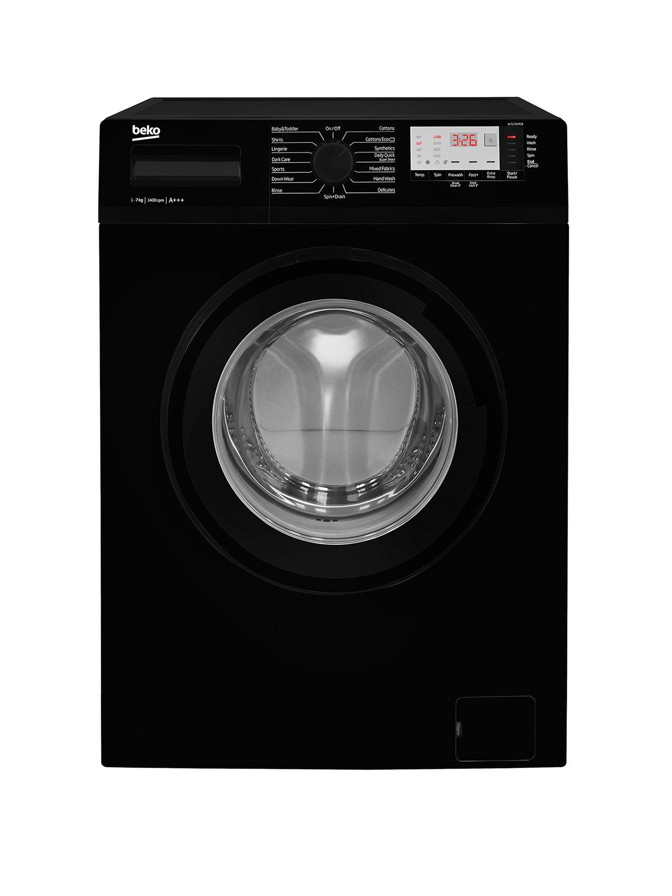 Beko Wtg741M1B 7Kg Load, 1400 Spin Washing Machine - Black