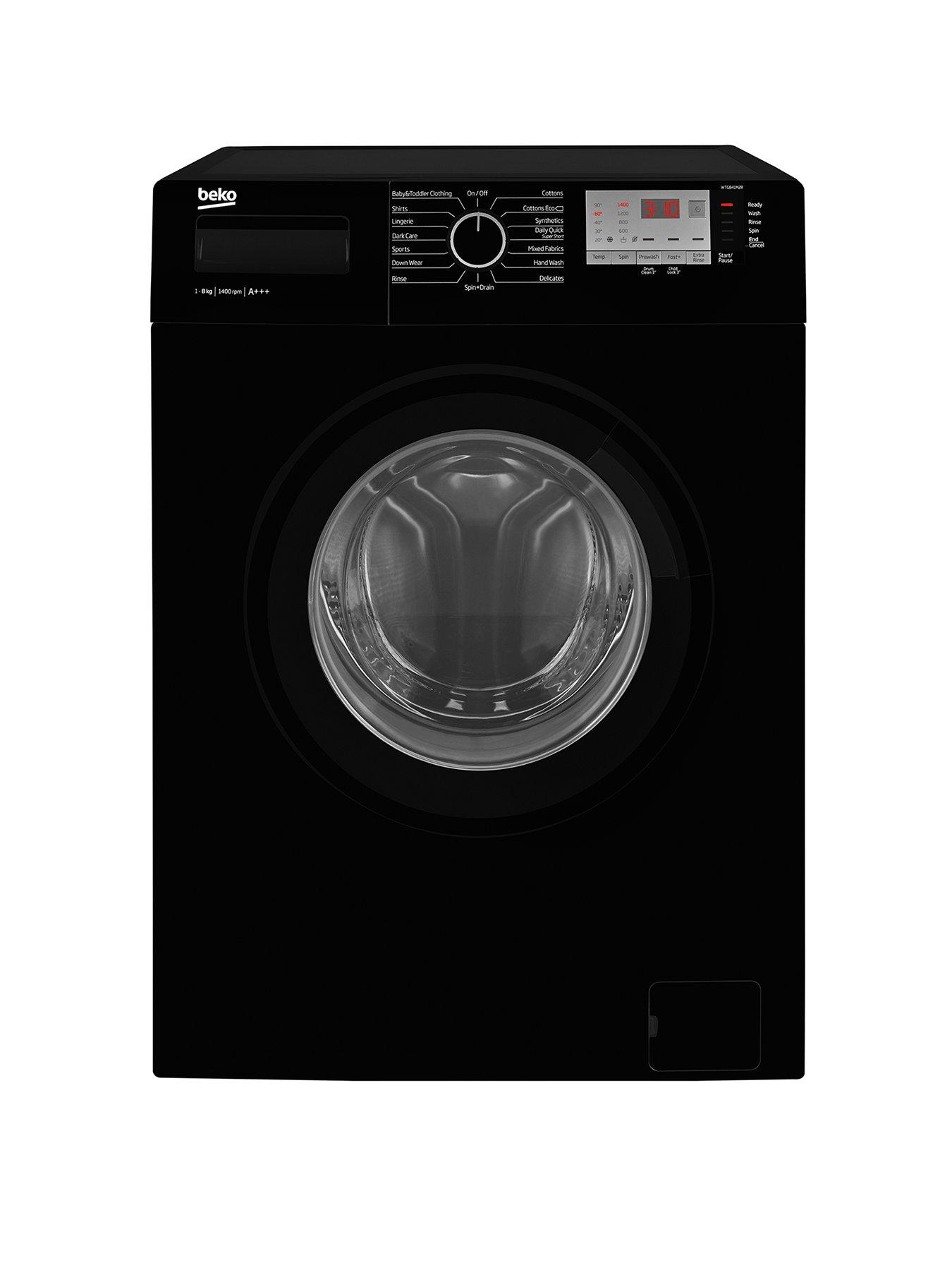 Beko Wtg841M2B 8Kg Load, 1400 Spin Washing Machine - Black