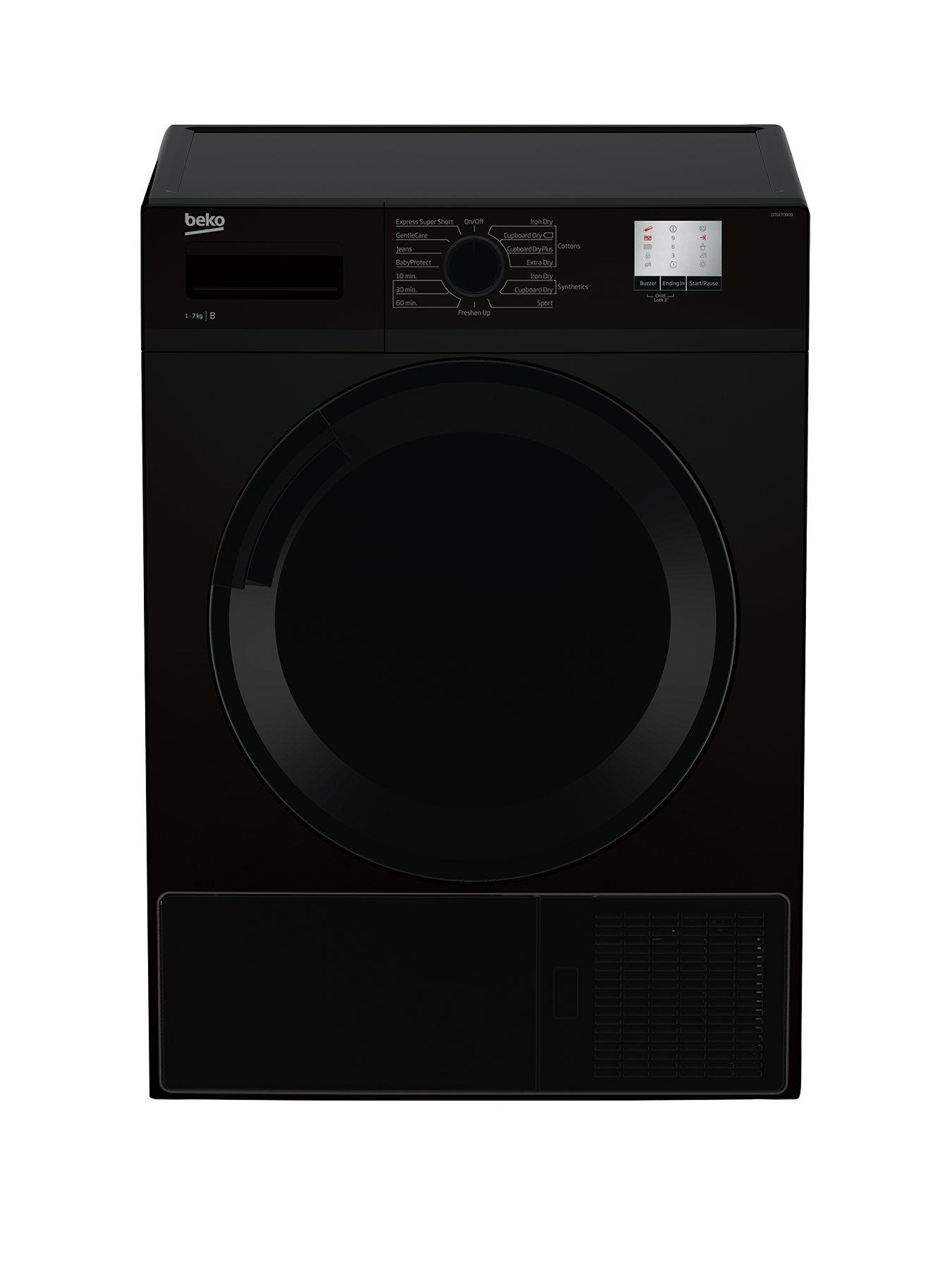 Beko Dtgc7000B 7Kg Load, Full Size Condenser Sensor Dryer – Black