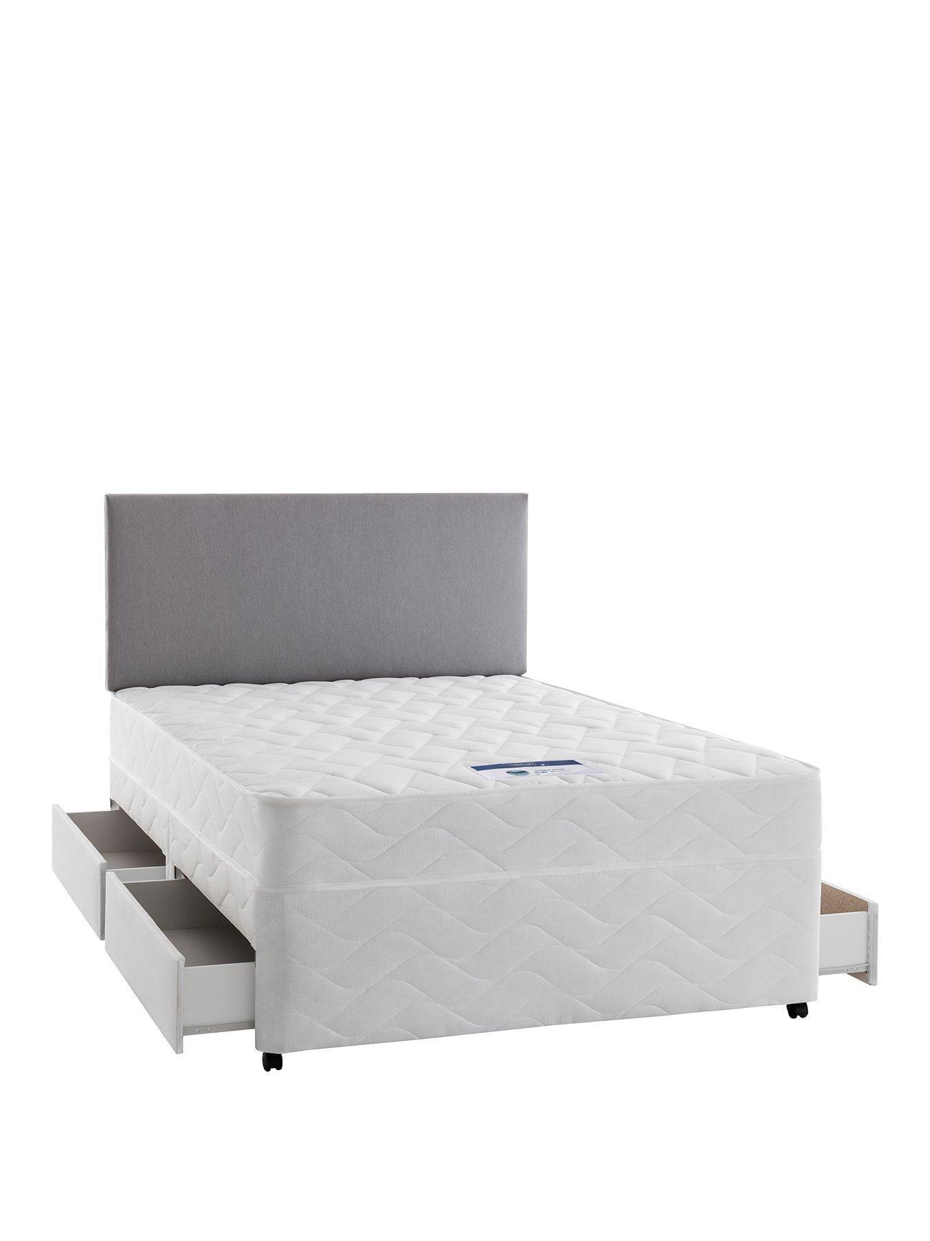 Image 2 of 6 of Silentnight Miracoil Memory Divan Bed with Storage Options - Medium Firm