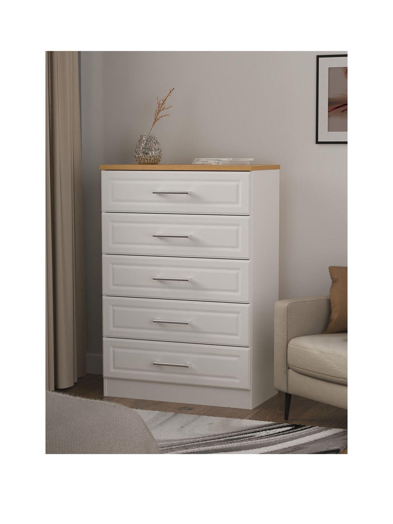 Product photograph of Swift Regent Ready Assembled 5 Drawer Chest - Fsc Reg Certified from very.co.uk