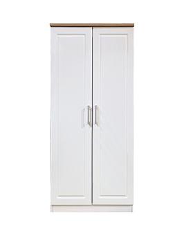 Product photograph of Swift Regent Ready Assembled 2 Door Wardrobe from very.co.uk
