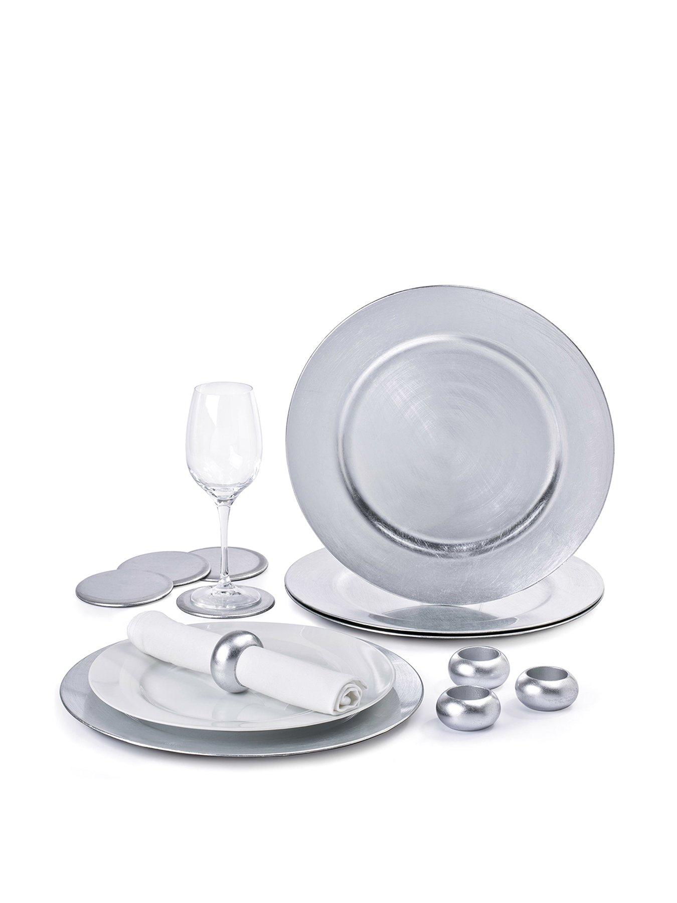 Product photograph of Waterside 12-piece Charger Plate Set from very.co.uk