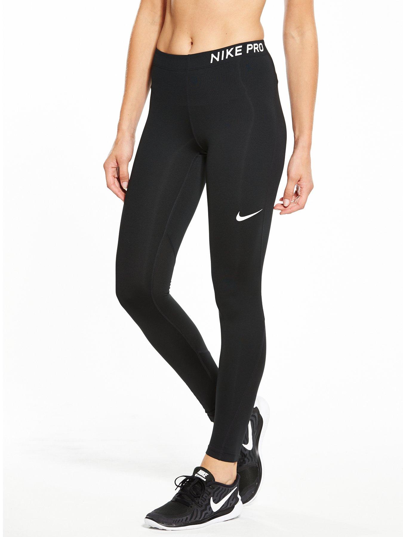 nike pro training leggings black