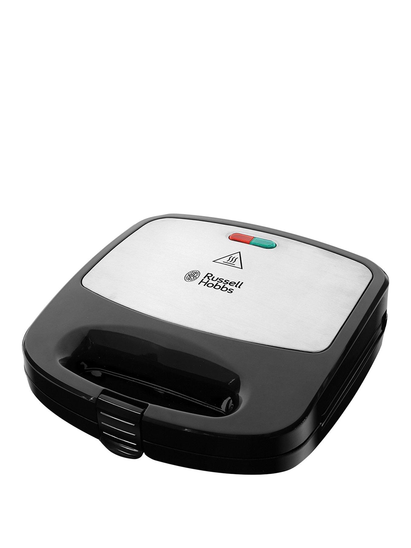 Product photograph of Russell Hobbs Deep Fill Sandwich Panini Amp Waffle Maker - 24540 from very.co.uk