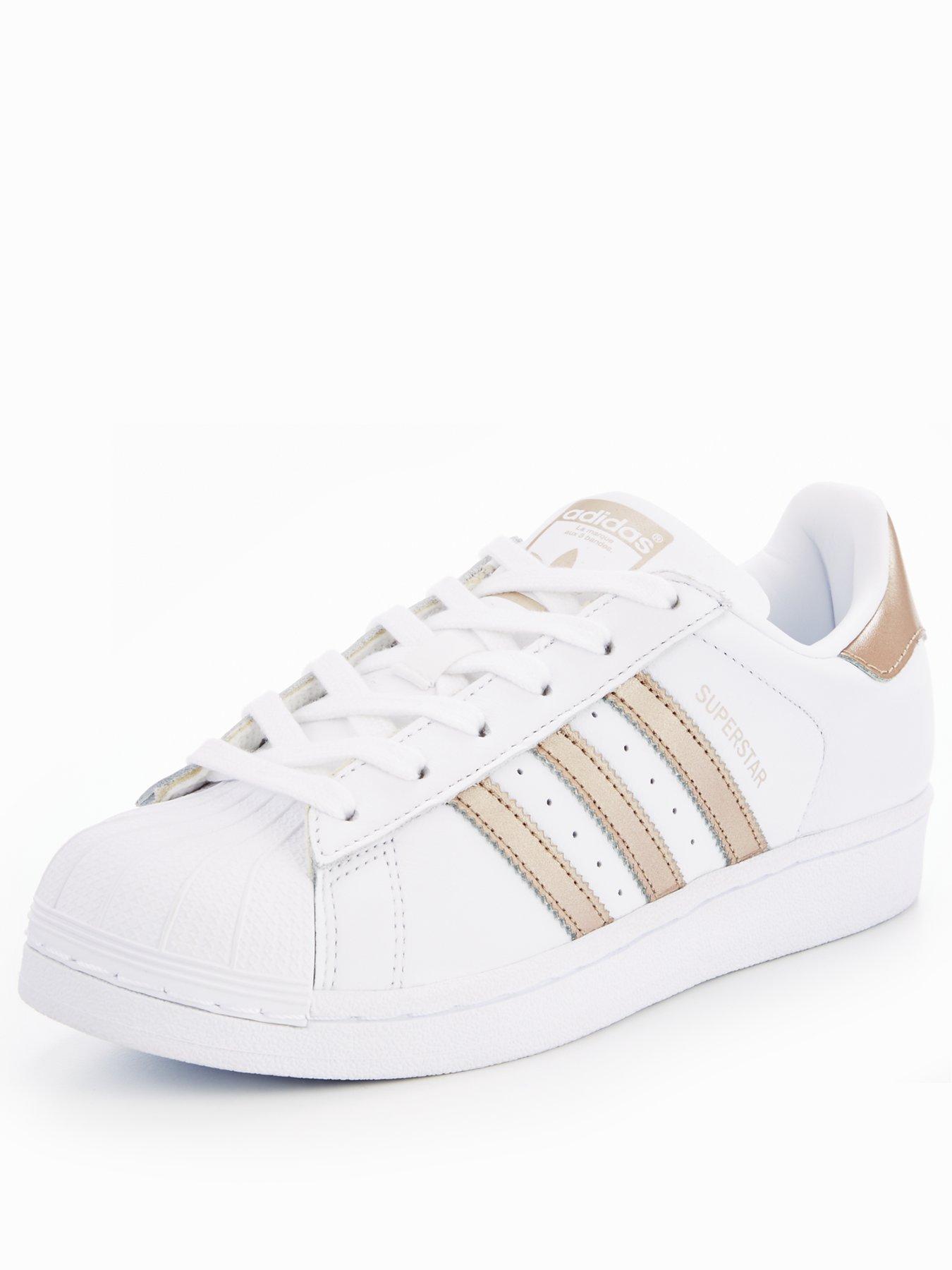 adidas superstar white gold