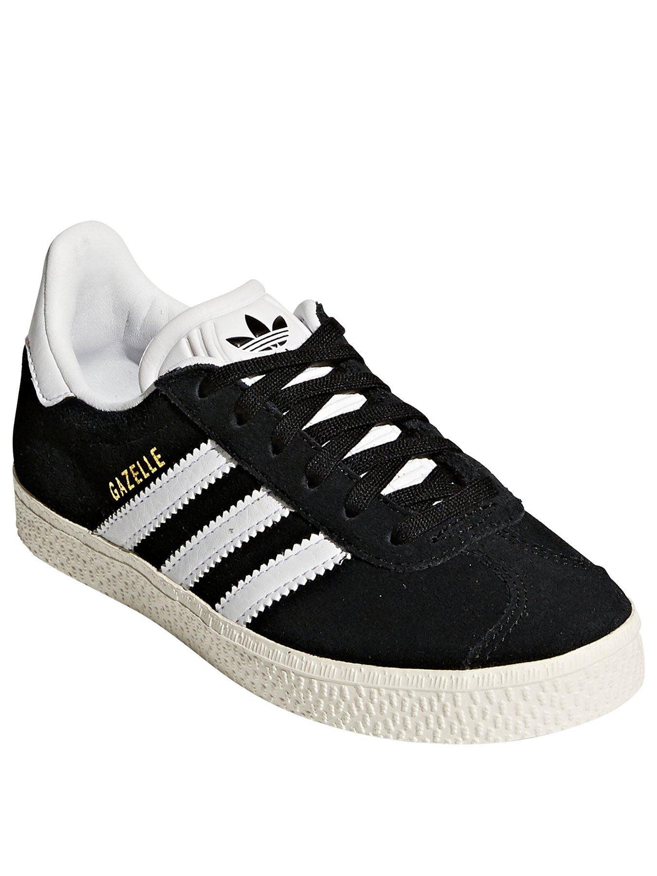 adidas Originals Unisex Kids Gazelle Trainers Black Very