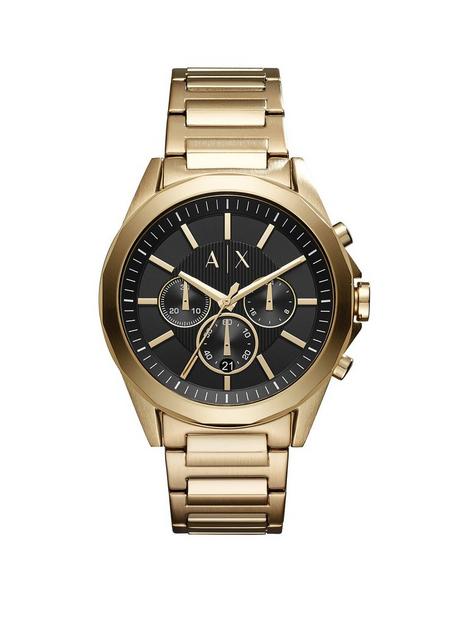 armani-exchange-chronograph-gold-tone-stainless-steel-watch