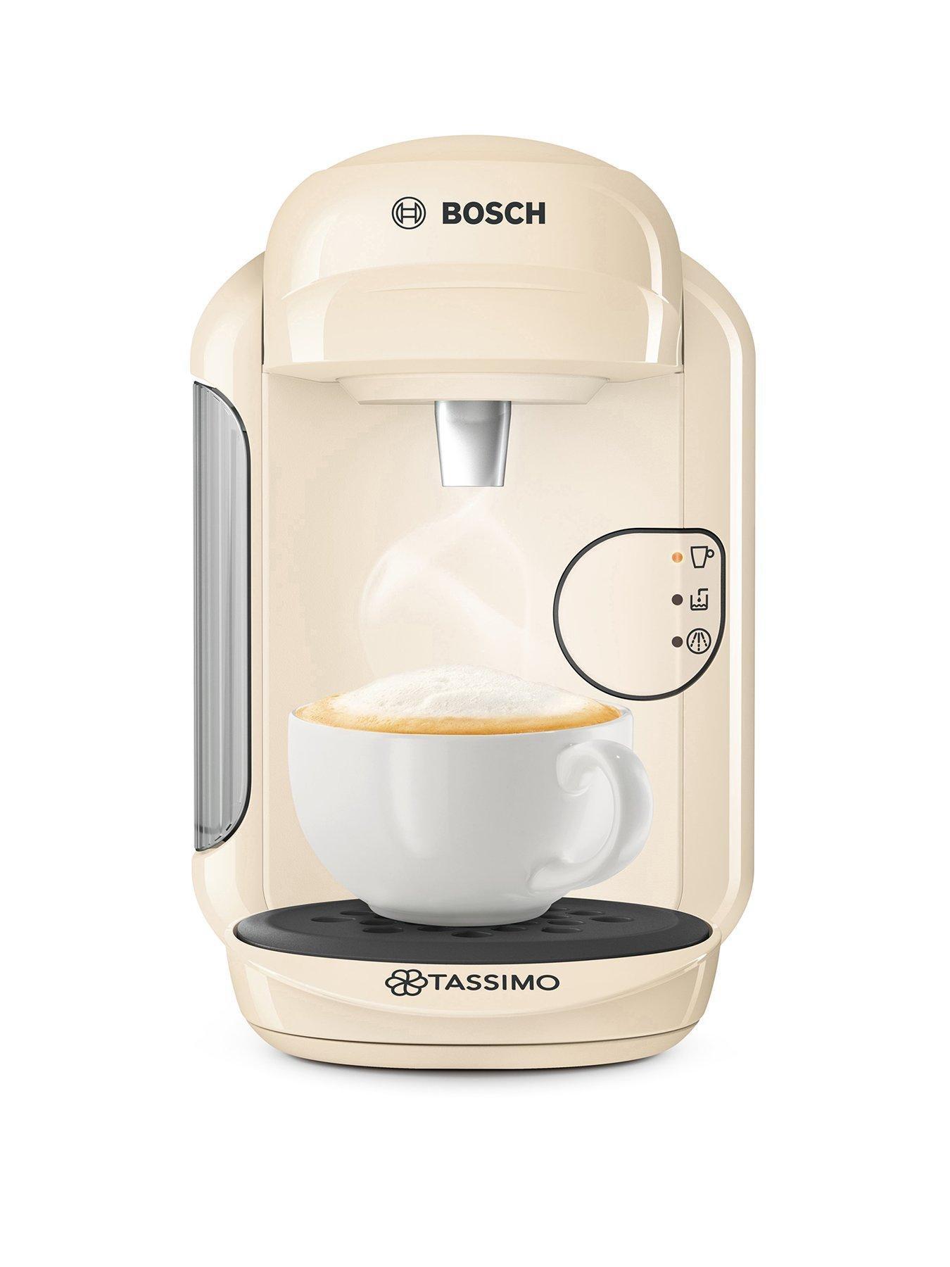 Product photograph of Tassimo Tas1407gb Vivy Pod Coffee Machine - Cream from very.co.uk