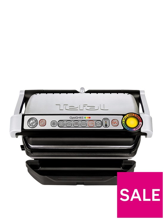 front image of tefal-gc713d40-optigrill-grill-6-automatic-settings-and-cooking-sensornbsp--stainless-steel