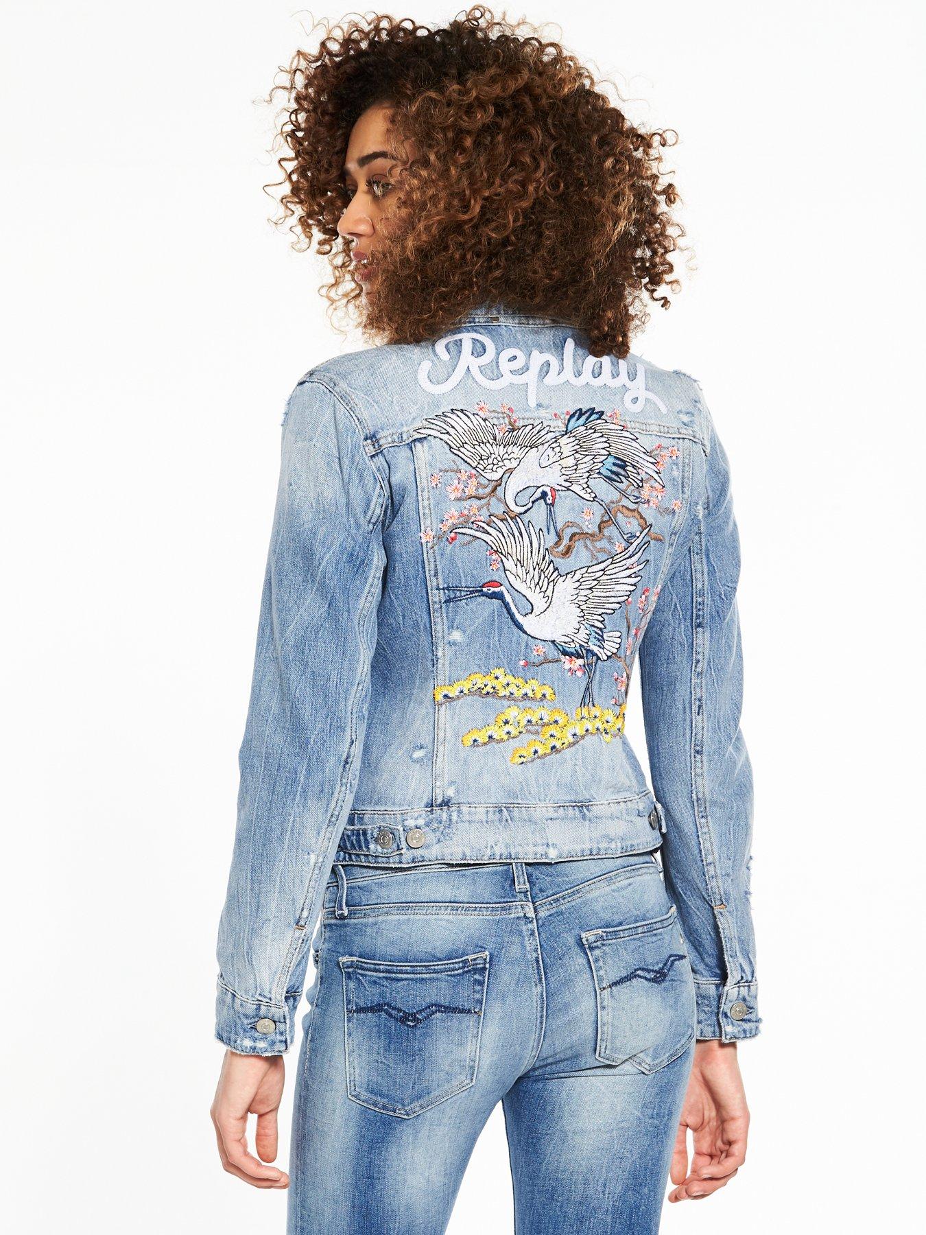 replay broken edge jeans