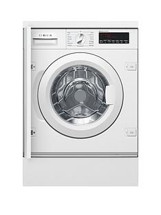 Bosch Serie 8 WIW28500GB 8kg Load, 1400 Spin Integrated Washing Machine - White