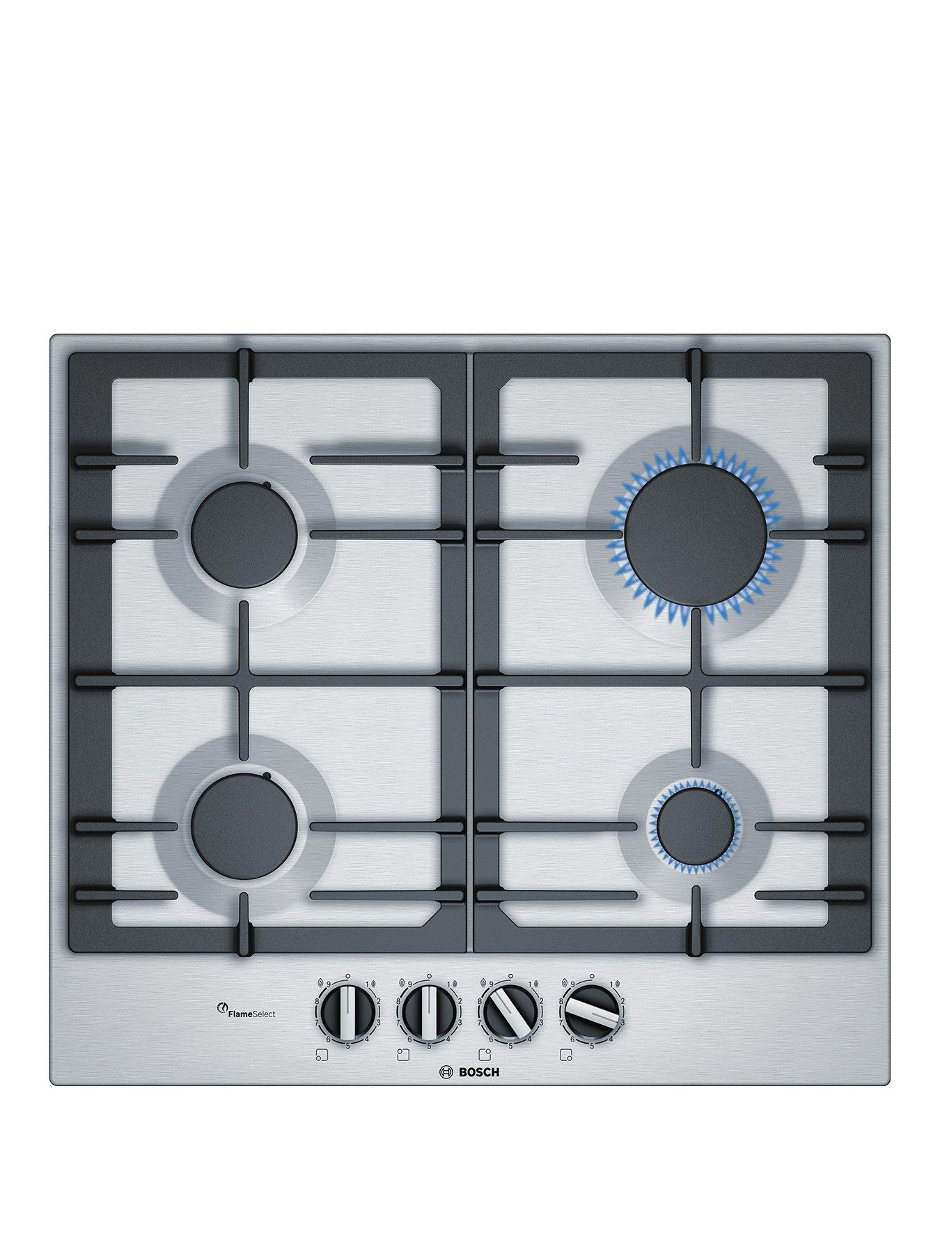 Bosch Serie 4 Pcp6A5B90 60Cm Built-In Gas Hob – Stainless Steel