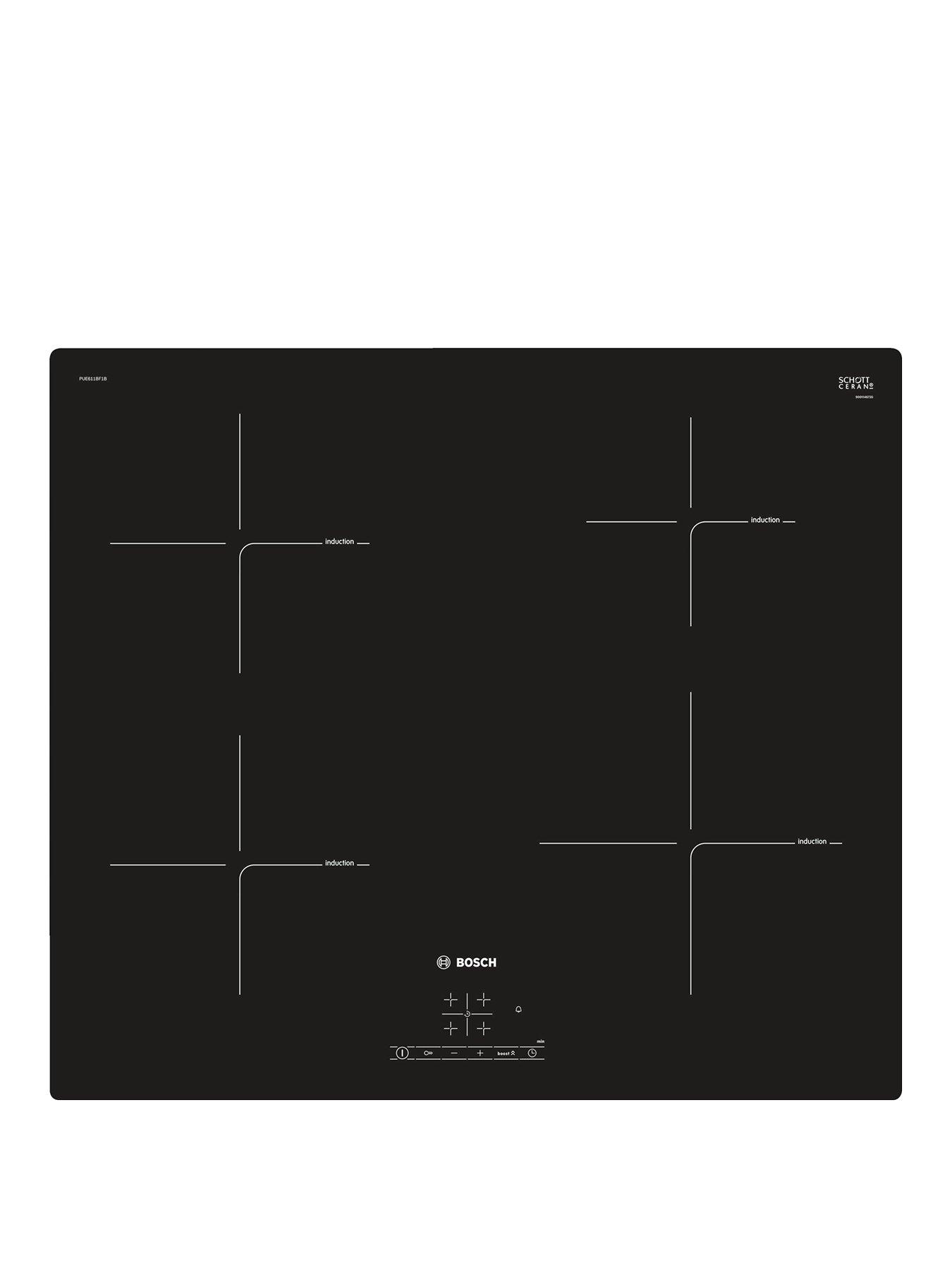 Bosch Serie 4 Pue611Bf1B 60Cm Built-In Induction Hob - Black
