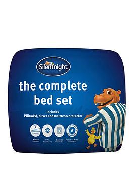 Product photograph of Silentnight Complete Bed Set - Includes 10 5 Tog Duvet Mattress Protector And Pillow S from very.co.uk