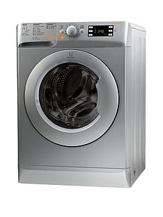 Indesit XWDE861480XS 1400 Spin, 8kg Wash, 6kg Dry Washer Dryer - Silver