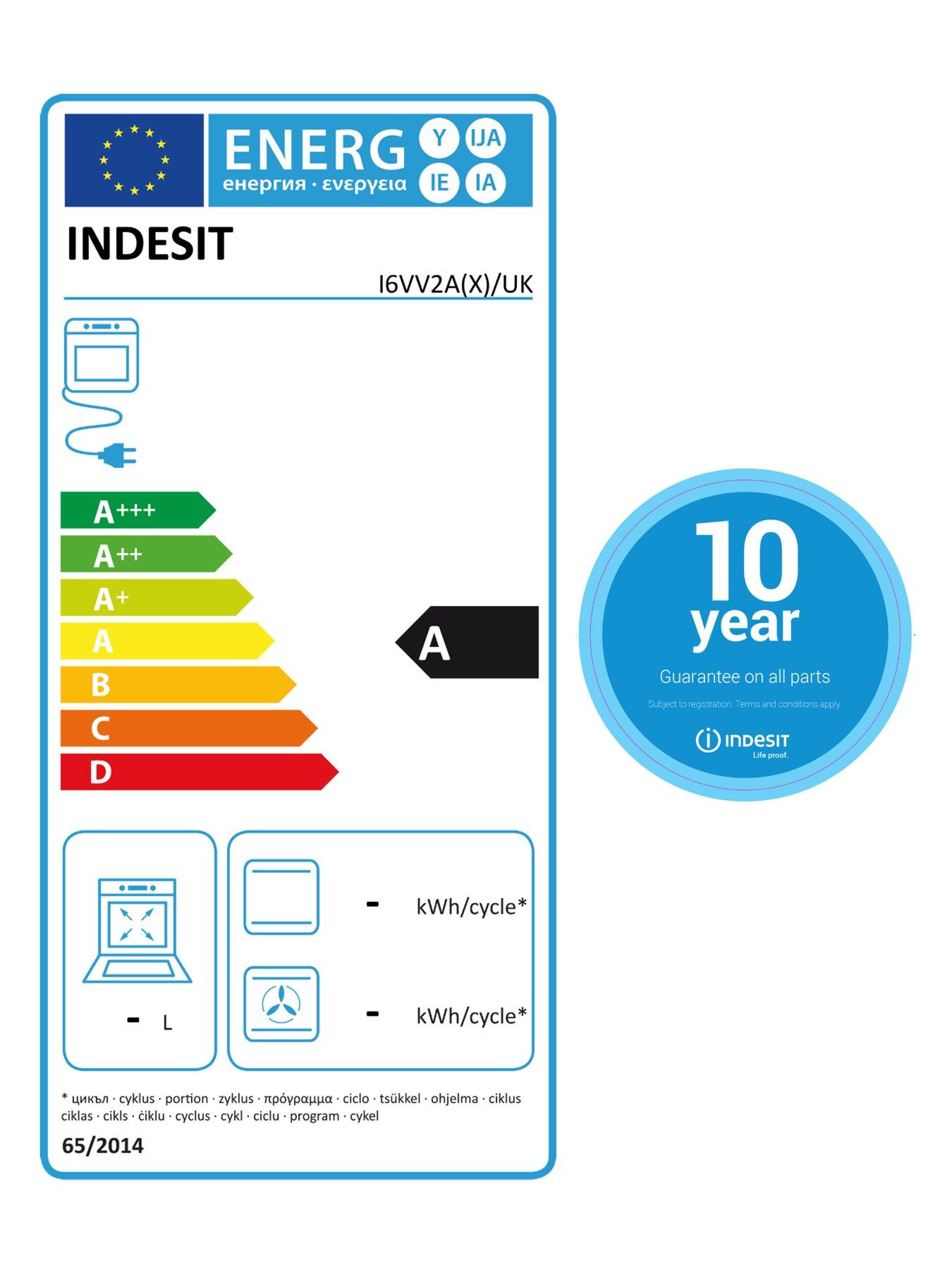 Indesit I6VV2AW 60cm Electric Cooker with Ceramic Hob White very.co.uk