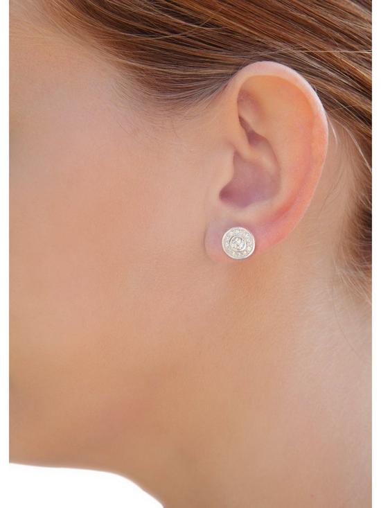 stillFront image of the-love-silver-collection-sterling-silver-cubic-zirconianbsphalo-studs